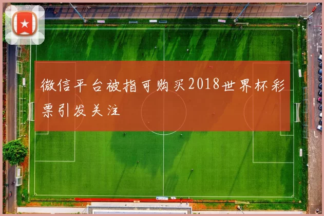 微信平台被指可购买2018世界杯彩票引发关注