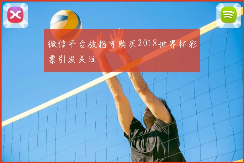 微信平台被指可购买2018世界杯彩票引发关注